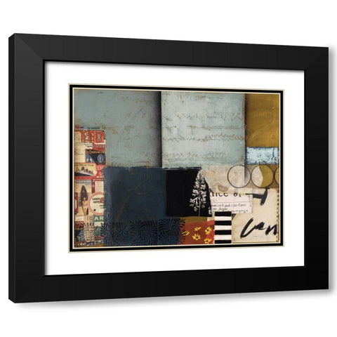 Entropy II Black Modern Wood Framed Art Print with Double Matting by Braelin, Frank