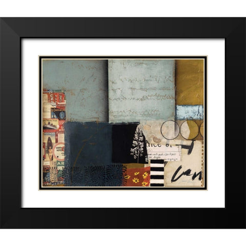 Entropy II Black Modern Wood Framed Art Print with Double Matting by Braelin, Frank
