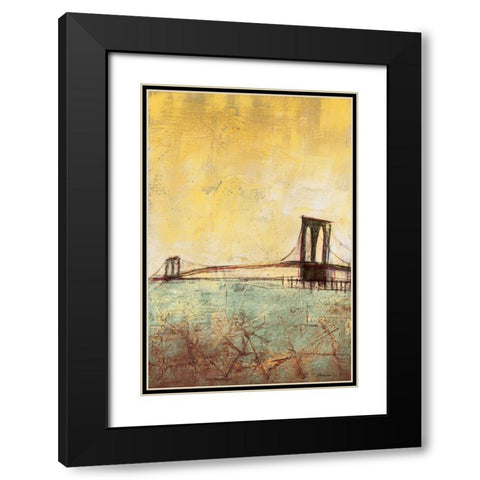 Urban Connection I Black Modern Wood Framed Art Print with Double Matting by Costa, Antonio