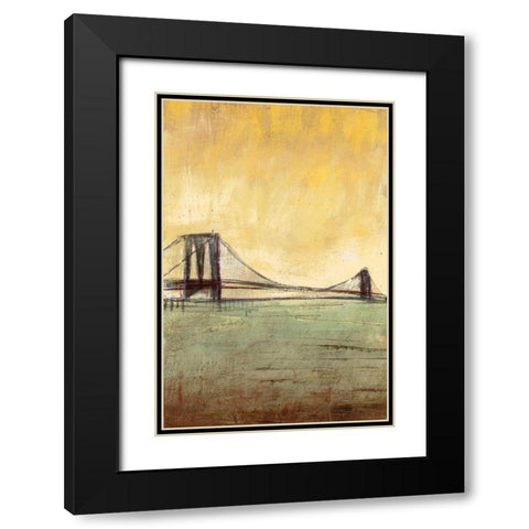 Urban Connection II Black Modern Wood Framed Art Print with Double Matting by Costa, Antonio