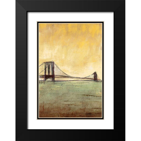 Urban Connection II Black Modern Wood Framed Art Print with Double Matting by Costa, Antonio