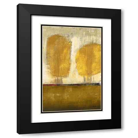 Shades of Gold I Black Modern Wood Framed Art Print with Double Matting by Costa, Antonio