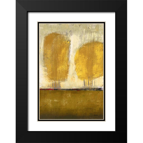 Shades of Gold I Black Modern Wood Framed Art Print with Double Matting by Costa, Antonio