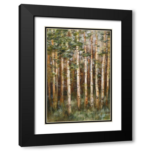 Aspen Beauty III Black Modern Wood Framed Art Print with Double Matting by Lee, Scott