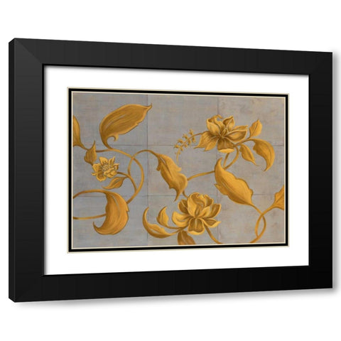 Topaz I Black Modern Wood Framed Art Print with Double Matting by Mathews, Jennifer
