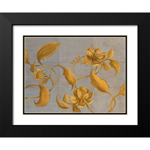 Topaz I Black Modern Wood Framed Art Print with Double Matting by Mathews, Jennifer