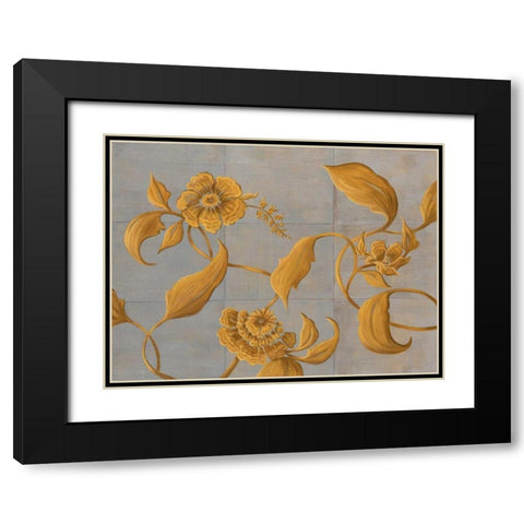 Topaz II Black Modern Wood Framed Art Print with Double Matting by Mathews, Jennifer