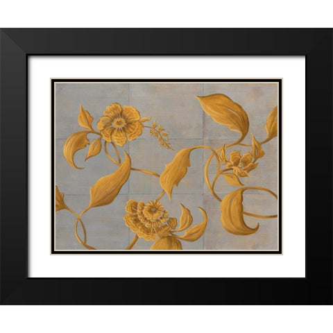 Topaz II Black Modern Wood Framed Art Print with Double Matting by Mathews, Jennifer