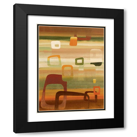 Palm Springs I Black Modern Wood Framed Art Print with Double Matting by Rodriguez, S.