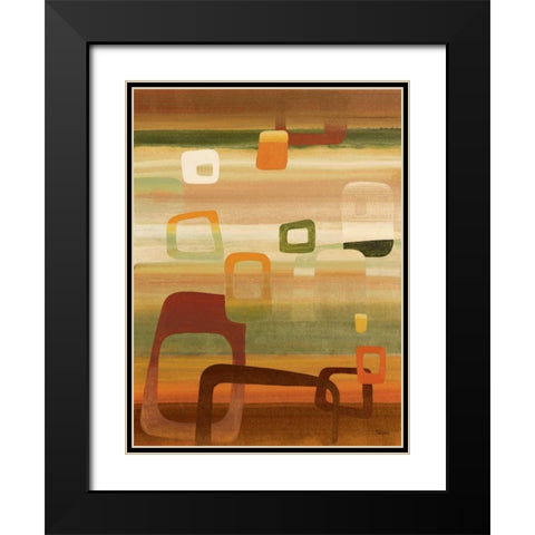 Palm Springs I Black Modern Wood Framed Art Print with Double Matting by Rodriguez, S.