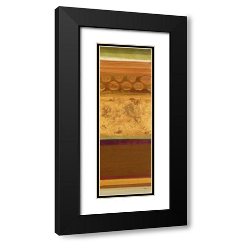 Elemental I Black Modern Wood Framed Art Print with Double Matting by Rodriguez, S.