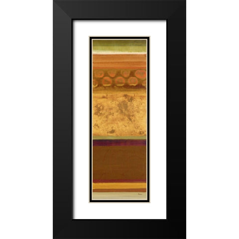 Elemental I Black Modern Wood Framed Art Print with Double Matting by Rodriguez, S.