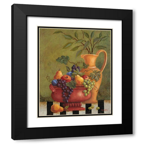 Fresco Fruit II Black Modern Wood Framed Art Print with Double Matting by Jeffrey, Jillian
