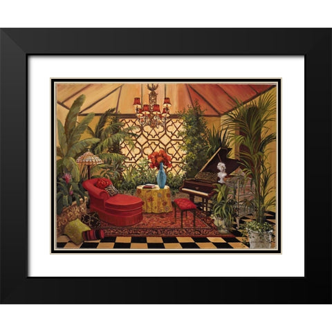 Conservatory I Black Modern Wood Framed Art Print with Double Matting by Jeffrey, Jillian