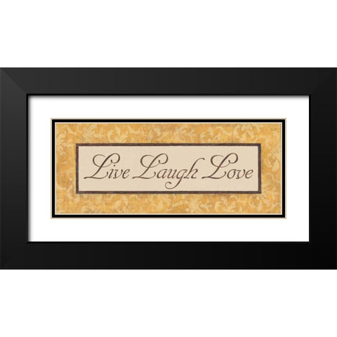 Harvest Damask II Black Modern Wood Framed Art Print with Double Matting by Jeffrey, Jillian