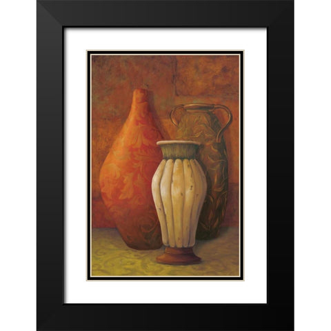 Exotic Vessels I Black Modern Wood Framed Art Print with Double Matting by Jeffrey, Jillian