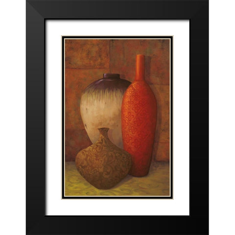 Exotic Vessels II Black Modern Wood Framed Art Print with Double Matting by Jeffrey, Jillian