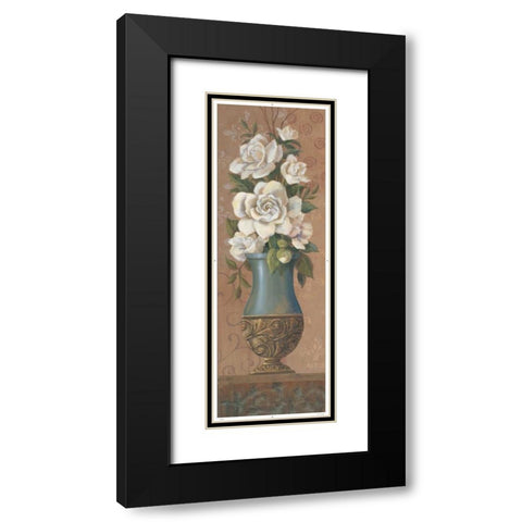 Courtly Roses II Black Modern Wood Framed Art Print with Double Matting by Jeffrey, Jillian