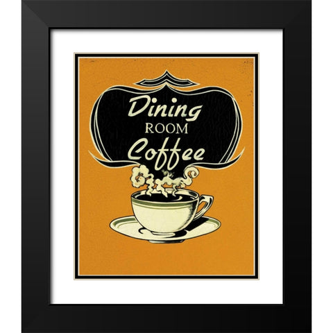 Dining Room Black Modern Wood Framed Art Print with Double Matting by Jones, Catherine