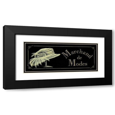 Marchand de Modes Black Modern Wood Framed Art Print with Double Matting by Jones, Catherine