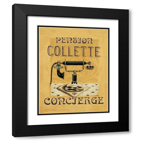 Hold All Calls III Black Modern Wood Framed Art Print with Double Matting by Jones, Catherine