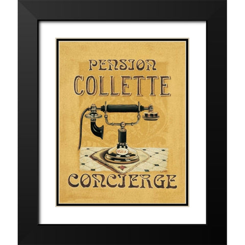 Hold All Calls III Black Modern Wood Framed Art Print with Double Matting by Jones, Catherine