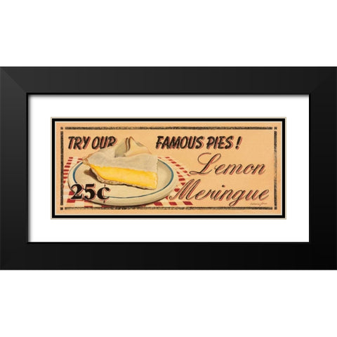 Lemon Meringue Black Modern Wood Framed Art Print with Double Matting by Jones, Catherine