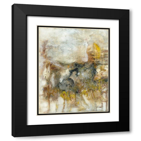Granite Impressions I Black Modern Wood Framed Art Print with Double Matting by Jones, Catherine