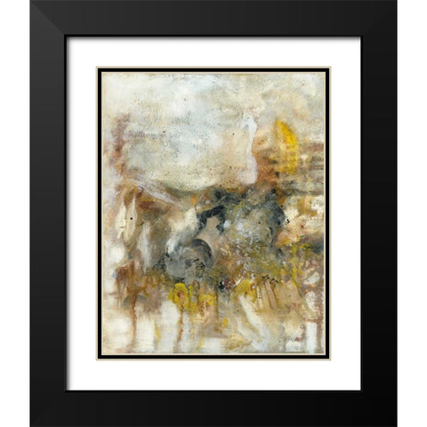 Granite Impressions I Black Modern Wood Framed Art Print with Double Matting by Jones, Catherine