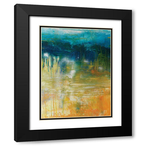 Waiting I Black Modern Wood Framed Art Print with Double Matting by Jones, Catherine