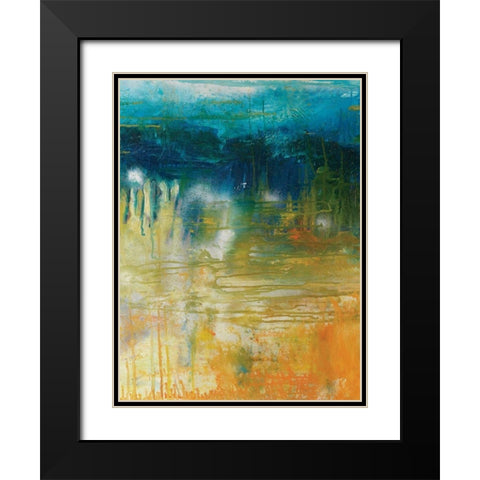 Waiting I Black Modern Wood Framed Art Print with Double Matting by Jones, Catherine