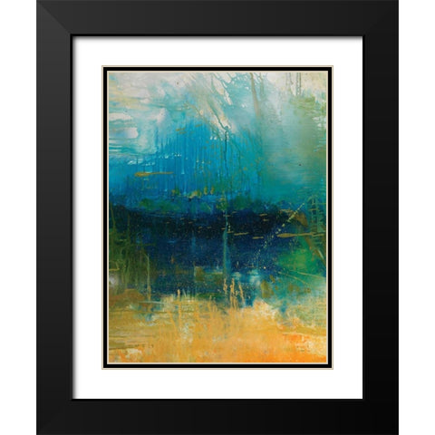 Waiting II Black Modern Wood Framed Art Print with Double Matting by Jones, Catherine