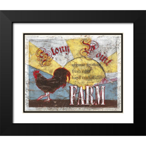 Stony Point Farm Black Modern Wood Framed Art Print with Double Matting by Jones, Catherine