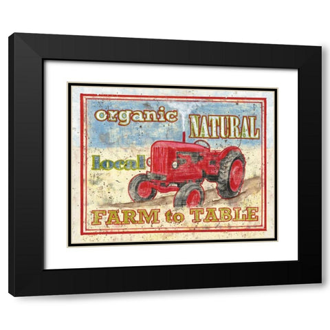 Farm to Table II Black Modern Wood Framed Art Print with Double Matting by Jones, Catherine