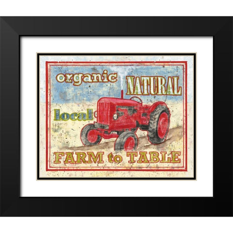 Farm to Table II Black Modern Wood Framed Art Print with Double Matting by Jones, Catherine