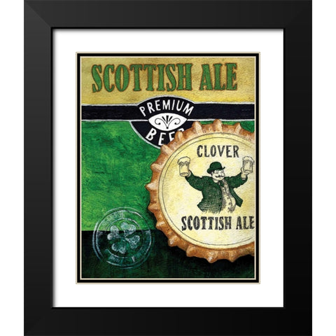 Scottish Ale Black Modern Wood Framed Art Print with Double Matting by Knold, Donna