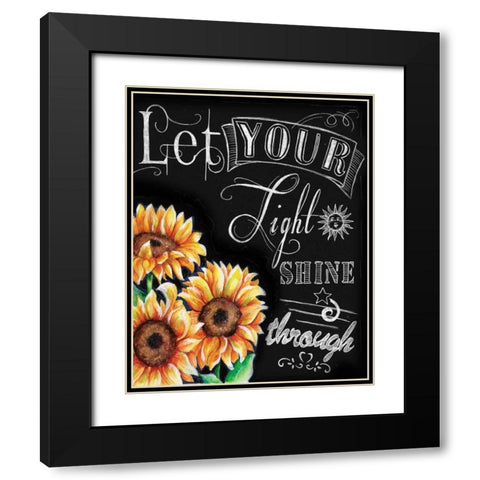 Chalkboard Inspirations III Black Modern Wood Framed Art Print with Double Matting by Knold, Donna