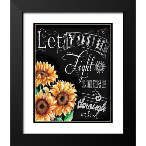 Chalkboard Inspirations III Black Modern Wood Framed Art Print with Double Matting by Knold, Donna