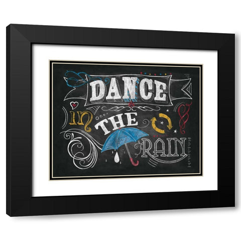 Color Chalkboard III Black Modern Wood Framed Art Print with Double Matting by Knold, Donna