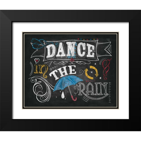 Color Chalkboard III Black Modern Wood Framed Art Print with Double Matting by Knold, Donna