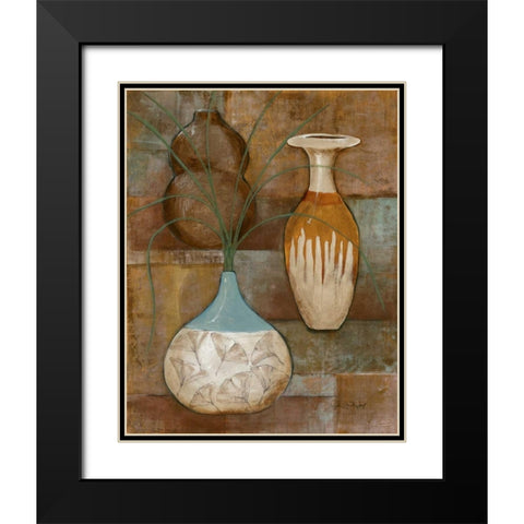 Persian Pot I Black Modern Wood Framed Art Print with Double Matting by Kime, John