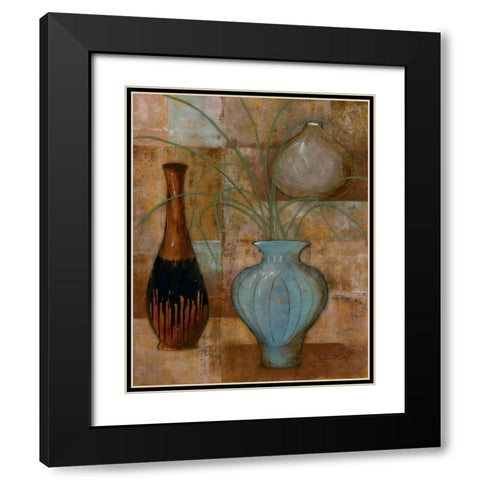 Persian Pot II Black Modern Wood Framed Art Print with Double Matting by Kime, John