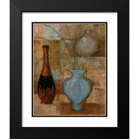 Persian Pot II Black Modern Wood Framed Art Print with Double Matting by Kime, John