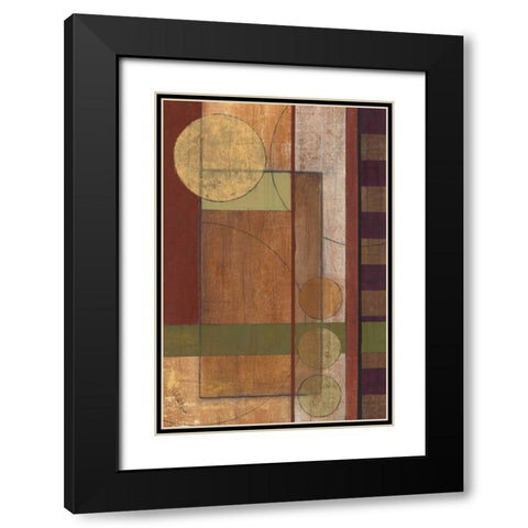 Earth Structure I Black Modern Wood Framed Art Print with Double Matting by Kime, John
