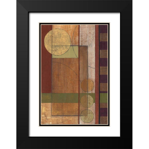 Earth Structure I Black Modern Wood Framed Art Print with Double Matting by Kime, John