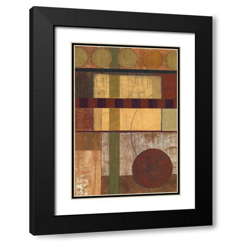Earth Structure II Black Modern Wood Framed Art Print with Double Matting by Kime, John