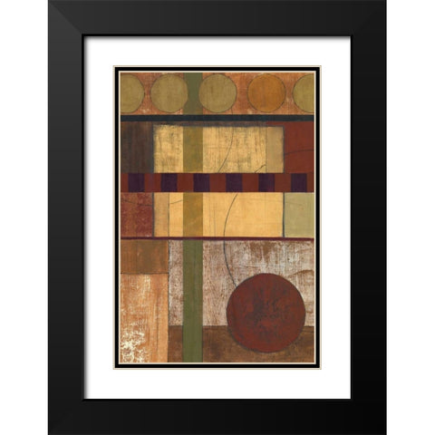 Earth Structure II Black Modern Wood Framed Art Print with Double Matting by Kime, John