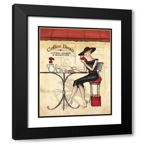 Femme Elegante II Black Modern Wood Framed Art Print with Double Matting by Laliberte, Andrea