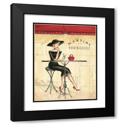 Femme Elegante III Black Modern Wood Framed Art Print with Double Matting by Laliberte, Andrea