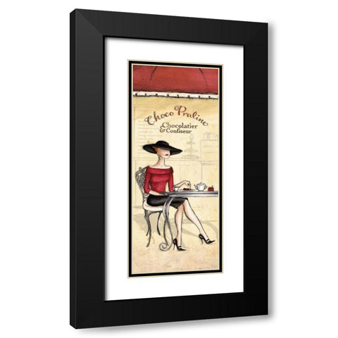 Chocolatier Black Modern Wood Framed Art Print with Double Matting by Laliberte, Andrea